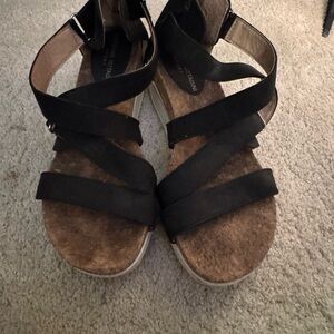 Women's Black Strappy Sandals